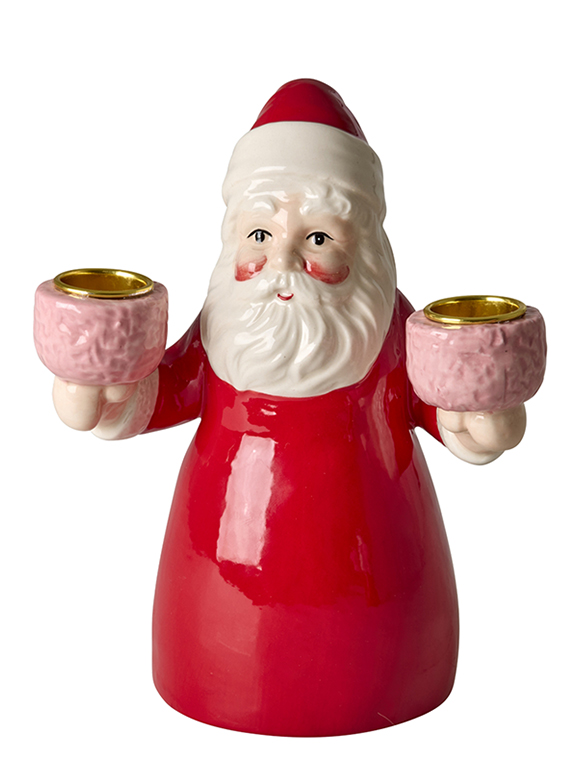 Kerzenhalter Santa, Keramik von rice &#9733; Kundenbewertung "Sehr gut" &#9733; 10&euro; Rabatt für Neukunden &#9733; Schnell verschickt &#9733; Jetzt kaufen bei car-Moebel.de