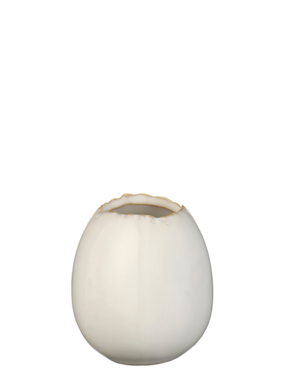 eiförmige Vase aus Steingut von Ib Laursen &#9733; Kundenbewertung "Sehr gut" &#9733; 12&percnt; Rabatt für Neukunden &#9733; Schnell verschickt &#9733; Jetzt bei car-Moebel.de