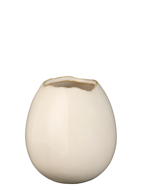 eiförmige Vase aus Steingut von Ib Laursen &#9733; Kundenbewertung "Sehr gut" &#9733; 12&percnt; Rabatt für Neukunden &#9733; Schnell verschickt &#9733; Jetzt bei car-Moebel.de