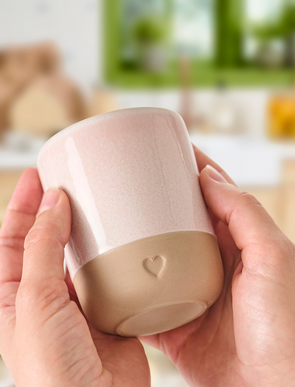 Becher Heart aus Ton, 190 ml von Ib Laursen &#9733; Kundenbewertung "Sehr gut" &#9733; 12&percnt; Rabatt für Neukunden &#9733; Schnell verschickt &#9733; Günstig bei car-Moebel.de