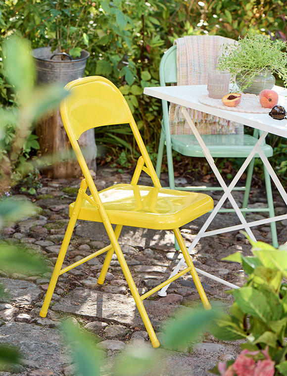 farbiger Klappstuhl aus Metall von Ib Laursen &#9733; Kundenbewertung "Sehr gut" &#9733; 12&percnt; Rabatt für Neukunden &#9733; Schnell verschickt &#9733; Jetzt bei car-Moebel.de