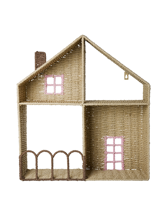 Wandregal Haus 50x12x45 cm von rice &#9733; Kundenbewertung "Sehr gut" &#9733; 12&percnt; Rabatt für Neukunden &#9733; Schnell verschickt &#9733; Jetzt bei car-Moebel.de