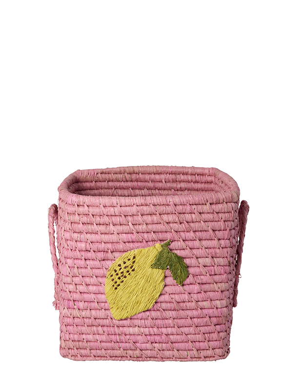 bestickter Bastkorb 20x20x20, Henkel von rice &#9733; Kundenbewertung "Sehr gut" &#9733; 12&percnt; Rabatt für Neukunden &#9733; Schnell verschickt &#9733; Jetzt bei car-Moebel.de