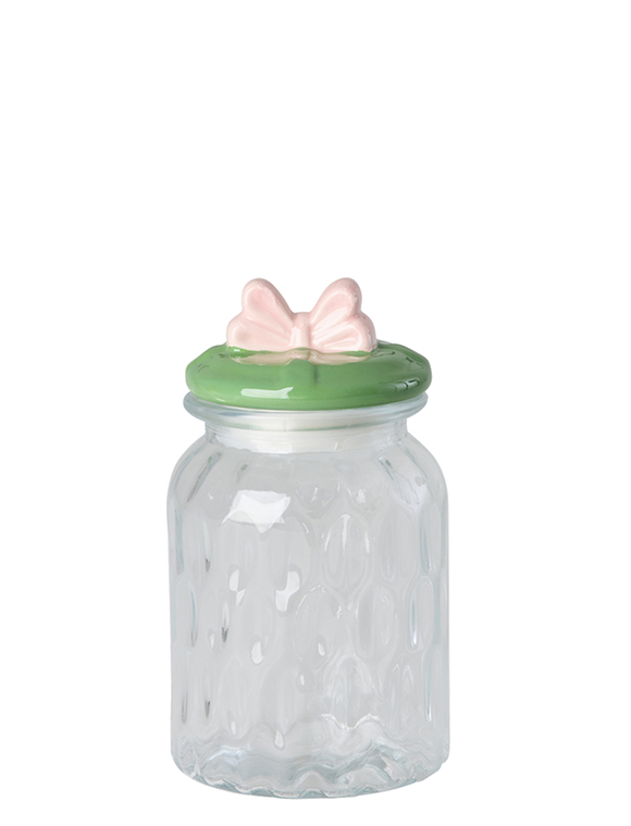 Glasgefäß mit Keramikdeckel Schleife von rice &#9733; Kundenbewertung "Sehr gut" &#9733; 12&percnt; Rabatt für Neukunden &#9733; Schnell verschickt &#9733; Jetzt bei car-Moebel.de