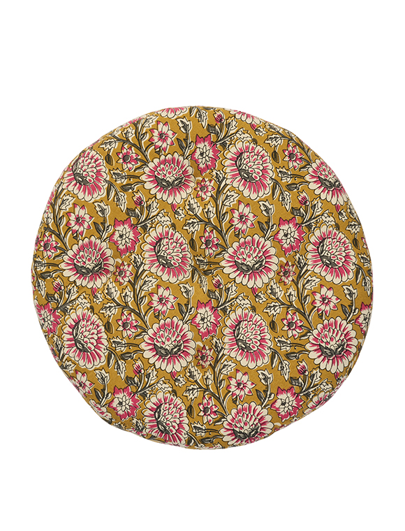 Runde Stuhlauflage Baumwolle von Madam Stoltz ★ Kundenbewertung "Sehr gut" ★ 12&percnt; Rabatt für Neukunden ★ Jetzt günstig kaufen bei car-Moebel.de