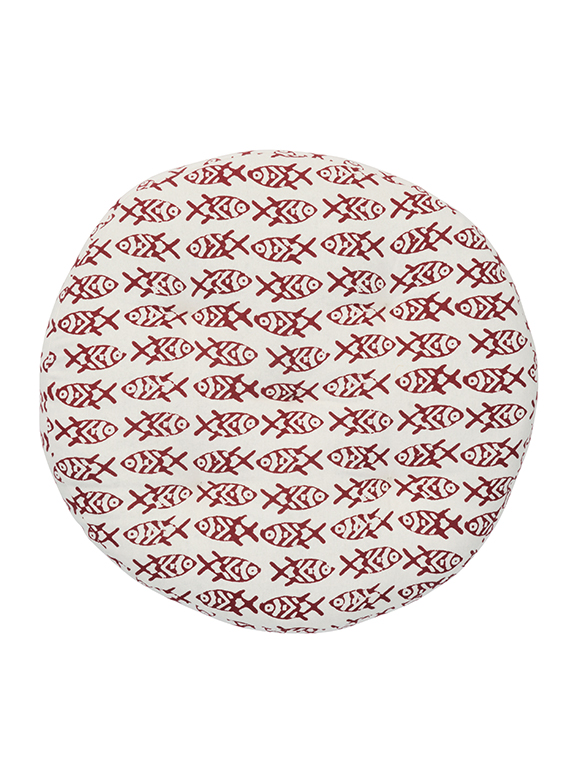 Runde Stuhlauflage Baumwolle von Madam Stoltz ★ Kundenbewertung "Sehr gut" ★ 12&percnt; Rabatt für Neukunden ★ Jetzt günstig kaufen bei car-Moebel.de