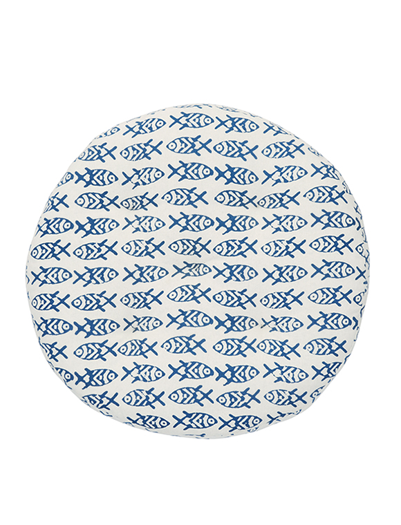 Runde Stuhlauflage Baumwolle von Madam Stoltz ★ Kundenbewertung "Sehr gut" ★ 12&percnt; Rabatt für Neukunden ★ Jetzt günstig kaufen bei car-Moebel.de