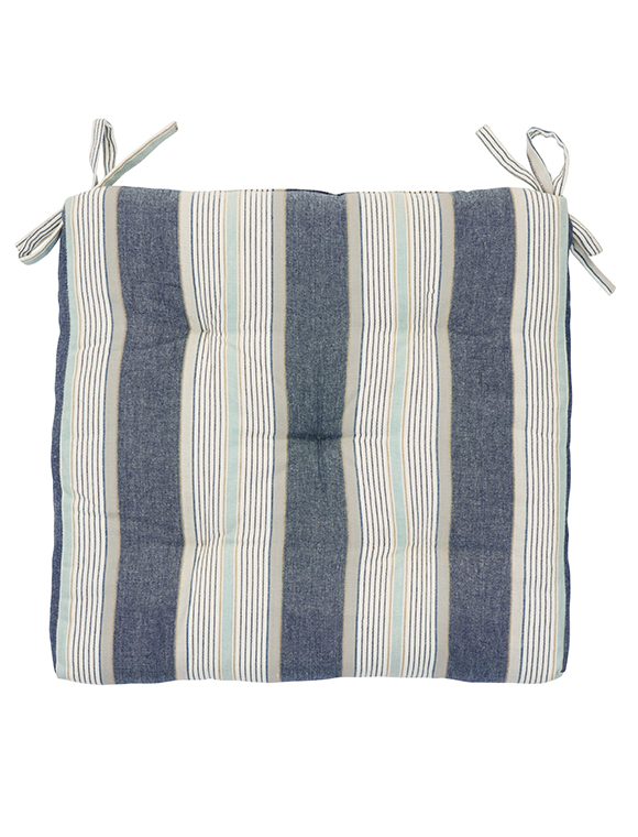 Bedruckte Stuhlauflage Baumwolle von Madam Stoltz ★ Kundenbewertung "Sehr gut" ★ 12&percnt; Rabatt für Neukunden ★ Jetzt günstig kaufen bei car-Moebel.de