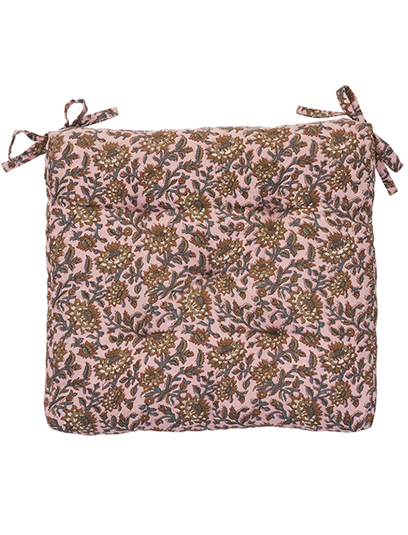 Bedruckte Stuhlauflage Baumwolle von Madam Stoltz ★ Kundenbewertung "Sehr gut" ★ 12&percnt; Rabatt für Neukunden ★ Jetzt günstig kaufen bei car-Moebel.de