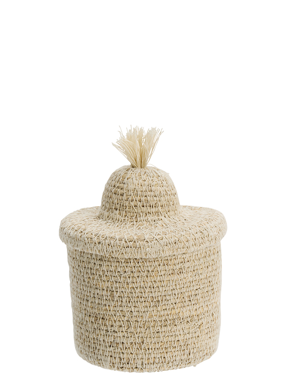 Seegras Korb mit Deckel von Madam Stoltz ★ Kundenbewertung "Sehr gut" ★ 12&percnt; Neukundenrabatt ★ Schnell verschickt ★ Günstig bei car-Moebel.de