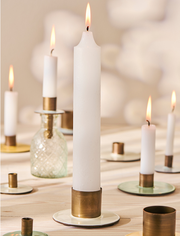 2-farbiger Kerzenhalter aus Metall von Ib Laursen ★ Kundenbewertung "Sehr gut" ★ 12&percnt; Neukundenrabatt ★ Schnell verschickt ★ Bei car-Moebel.de