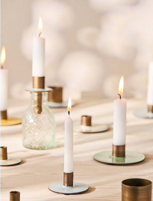 2-farbiger Kerzenhalter aus Metall von Ib Laursen ★ Kundenbewertung "Sehr gut" ★ 12&percnt; Neukundenrabatt ★ Schnell verschickt ★ Bei car-Moebel.de