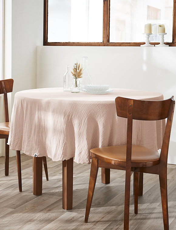 Tischdecke Gaia, Ø180 cm, von L'effet Papillon ★ Kundenbewertung "Sehr gut" ★ 12&percnt; Rabatt für Neukunden ★ Schnell verschickt ★ bei car-Moebel.de