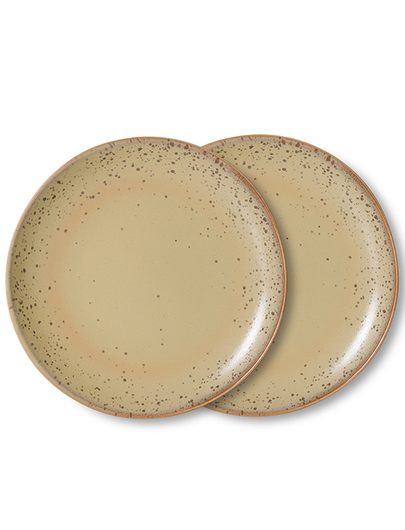 2er Set Beilagenteller Ø22 cm, 70s von HKliving ★ Kundenbewertung "Sehr gut" ★ 12&percnt; Rabatt für Neukunden ★ Schnell verschickt ★ Bei car-Moebel.de