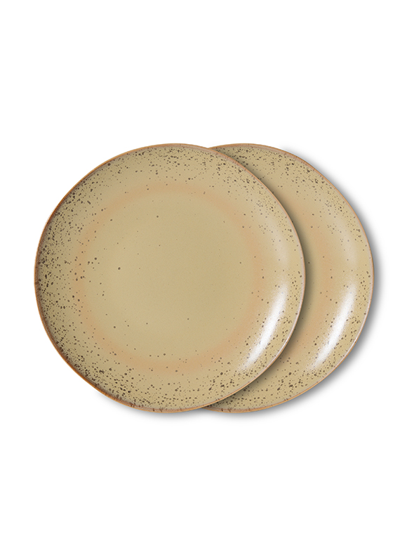 2er Set Dessertteller Ø18,5 cm, 70s v. HKliving ★ Kundenbewertung "Sehr gut" ★ 12&percnt; Rabatt für Neukunden ★ Schnell verschickt ★ Bei car-Moebel.de