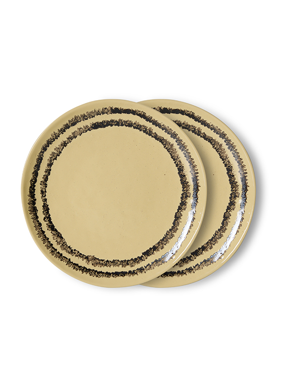 2er Set Dessertteller Ø18,5 cm, 70s v. HKliving ★ Kundenbewertung "Sehr gut" ★ 12&percnt; Rabatt für Neukunden ★ Schnell verschickt ★ Bei car-Moebel.de