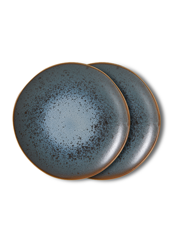 2er Set Dessertteller Ø18,5 cm, 70s v. HKliving ★ Kundenbewertung "Sehr gut" ★ 12&percnt; Rabatt für Neukunden ★ Schnell verschickt ★ Bei car-Moebel.de