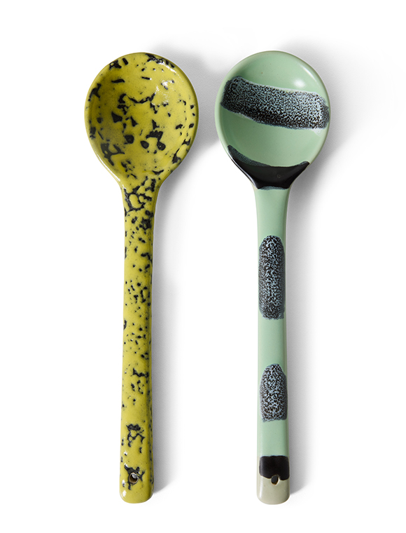 2er Set Servierlöffel 70s Keramik von HKliving ★ Kundenbewertung "Sehr gut" ★ 12&percnt; Rabatt für Neukunden ★ Schnell verschickt ★ Jetzt bei car-Moebel.de