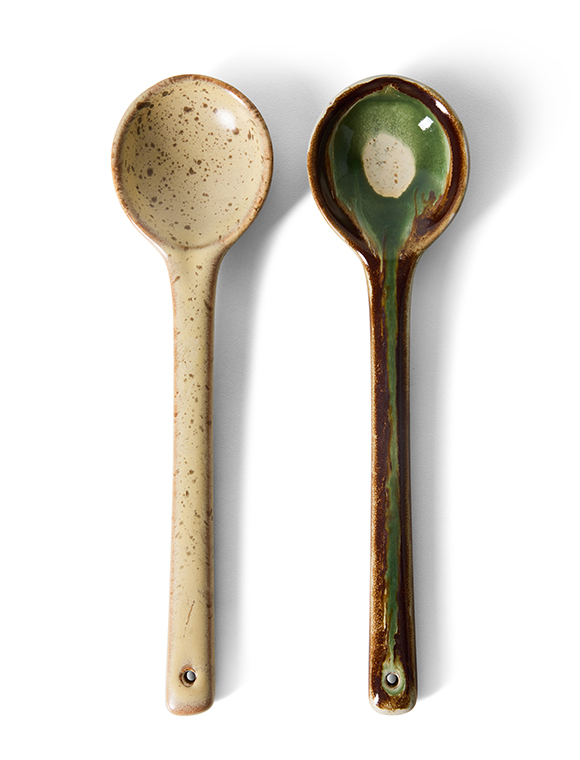 2er Set Servierlöffel 70s Keramik von HKliving ★ Kundenbewertung "Sehr gut" ★ 12&percnt; Rabatt für Neukunden ★ Schnell verschickt ★ Jetzt bei car-Moebel.de