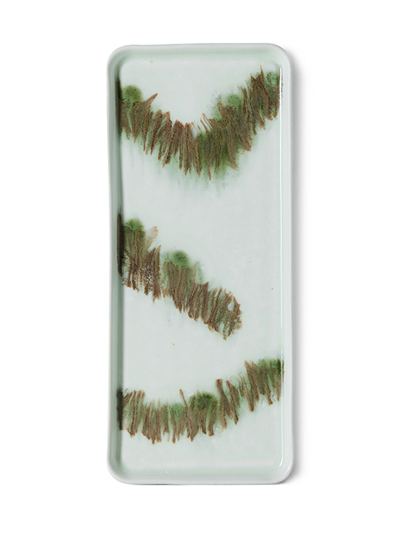 Cake Tray, 13,5x31,5 cm, 70s Keramik von HKliving ★ Kundenbewertung "Sehr gut" ★ 12&percnt; Neukundenrabatt ★ Schnell verschickt ★ Bei car-Moebel.de