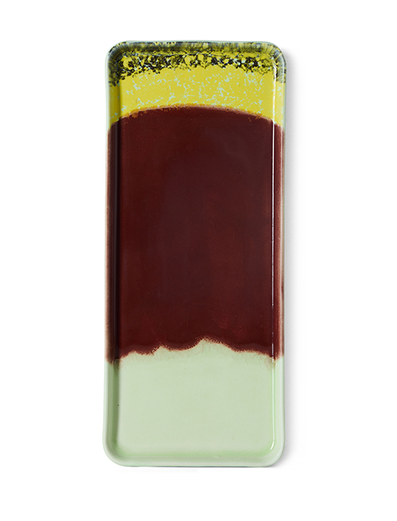 Cake Tray, 13,5x31,5 cm, 70s Keramik von HKliving ★ Kundenbewertung "Sehr gut" ★ 12&percnt; Neukundenrabatt ★ Schnell verschickt ★ Bei car-Moebel.de