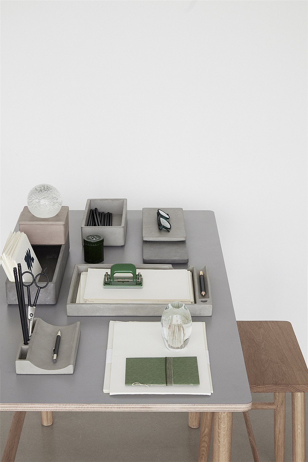 Tisch Organizer Beton Von Hubsch Interior Car Mobel